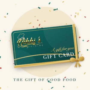 Nikki's Cuisine gift card — Gold Ribbon